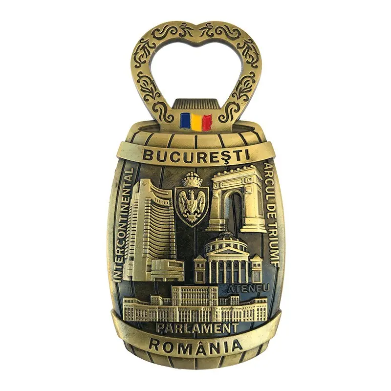 Bucuresti, magnet metal desfacator sticle